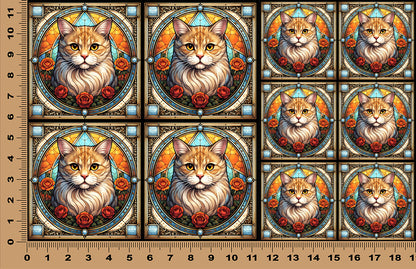 DecoCraft - Scenic Elevated Texture Tiles - Scottish Fold II