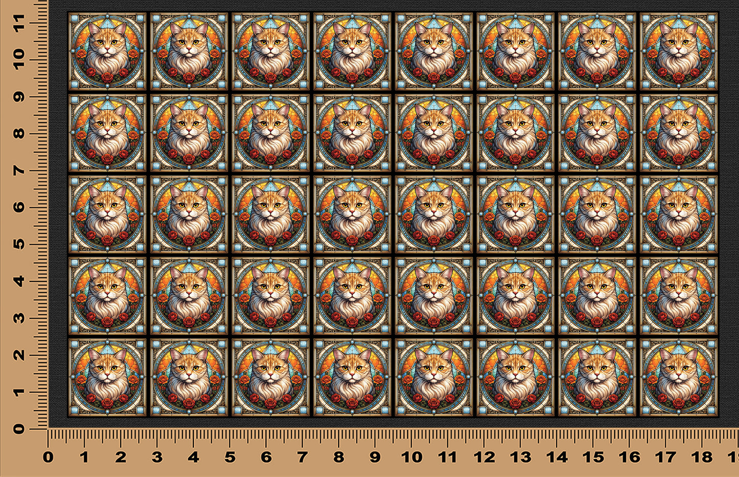DecoCraft - Scenic Elevated Texture Tiles - Scottish Fold II