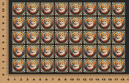 DecoCraft - Scenic Elevated Texture Tiles - Scottish Fold II