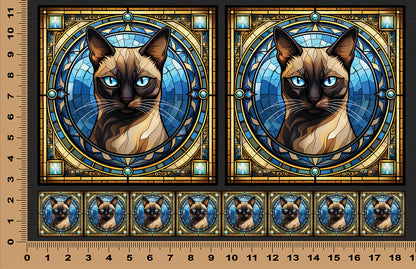 DecoCraft - Scenic Elevated Texture Tiles - Siamese