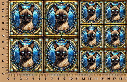 DecoCraft - Scenic Elevated Texture Tiles - Siamese