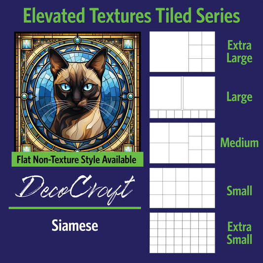 DecoCraft - Scenic Elevated Texture Tiles - Siamese