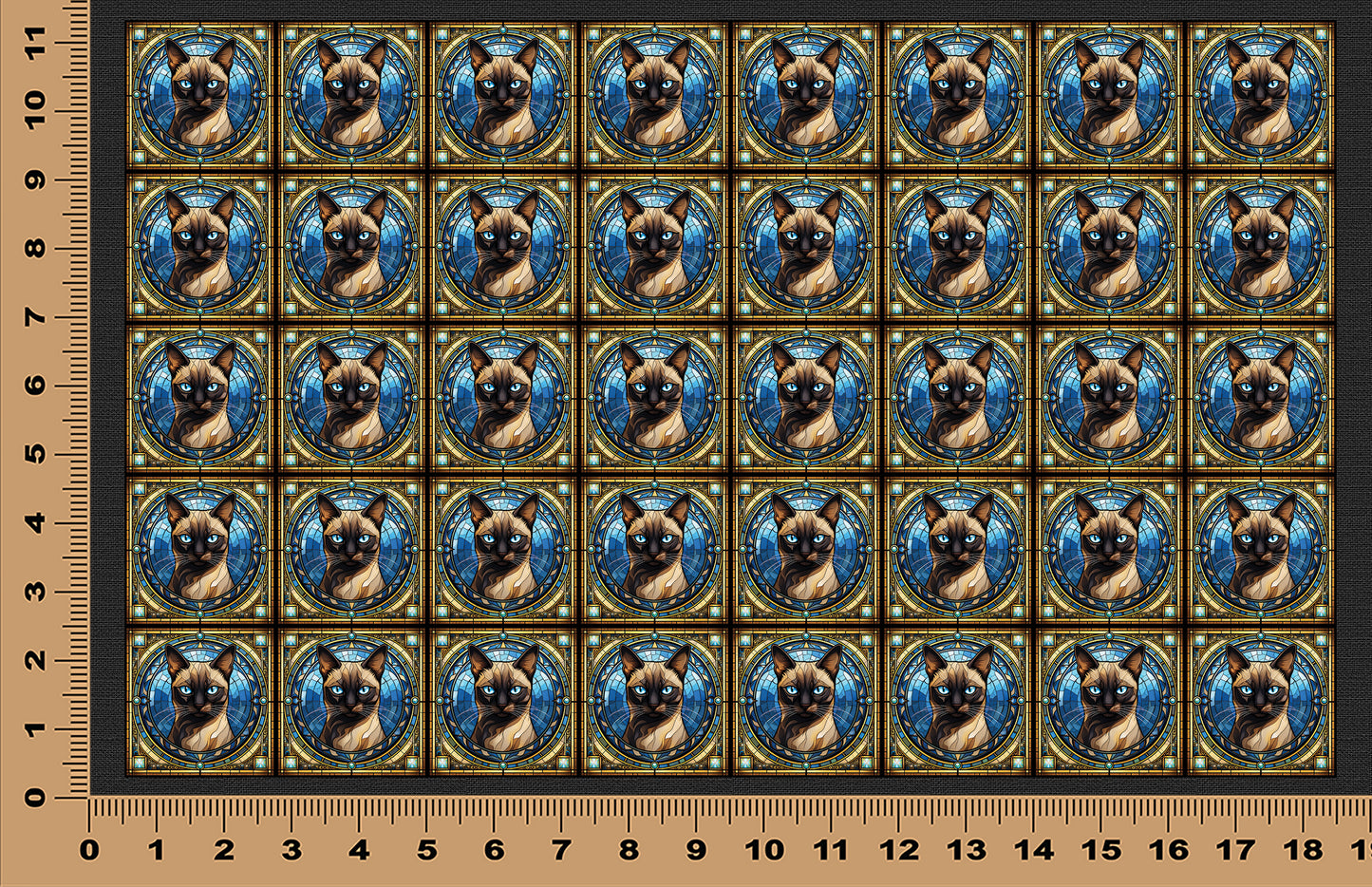 DecoCraft - Scenic Elevated Texture Tiles - Siamese