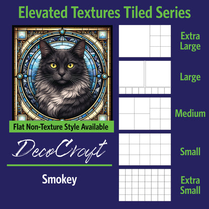 DecoCraft - Scenic Elevated Texture Tiles - Smokey