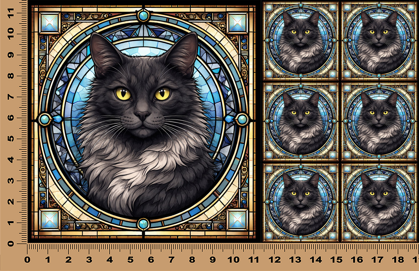 DecoCraft - Scenic Elevated Texture Tiles - Smokey