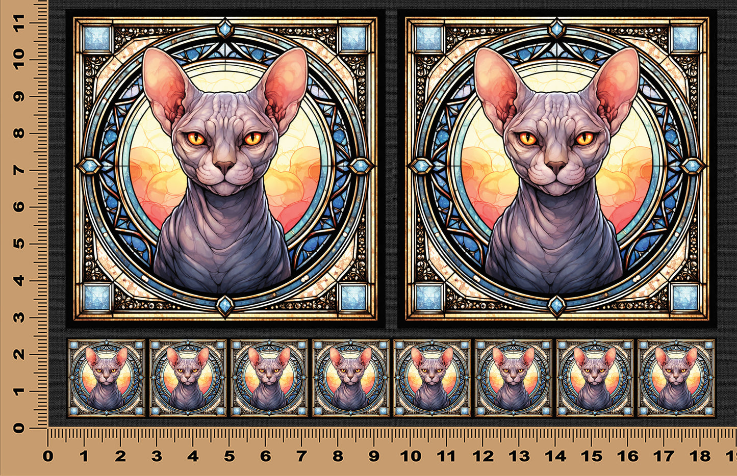 DecoCraft - Scenic Elevated Texture Tiles - Sphynx