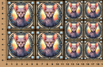 DecoCraft - Scenic Elevated Texture Tiles - Sphynx