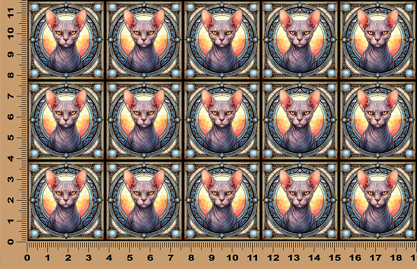 DecoCraft - Scenic Elevated Texture Tiles - Sphynx