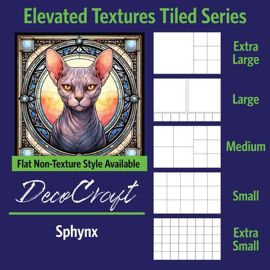 DecoCraft - Scenic Elevated Texture Tiles - Sphynx