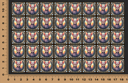 DecoCraft - Scenic Elevated Texture Tiles - Sphynx