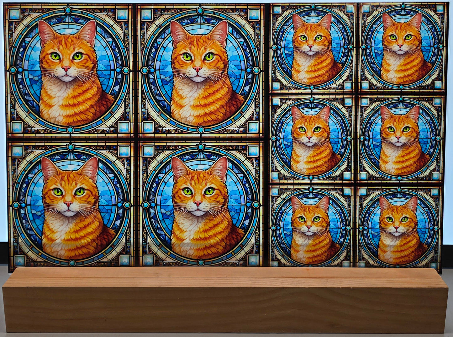 DecoCraft - Scenic Elevated Texture Tiles - Orange Tabby