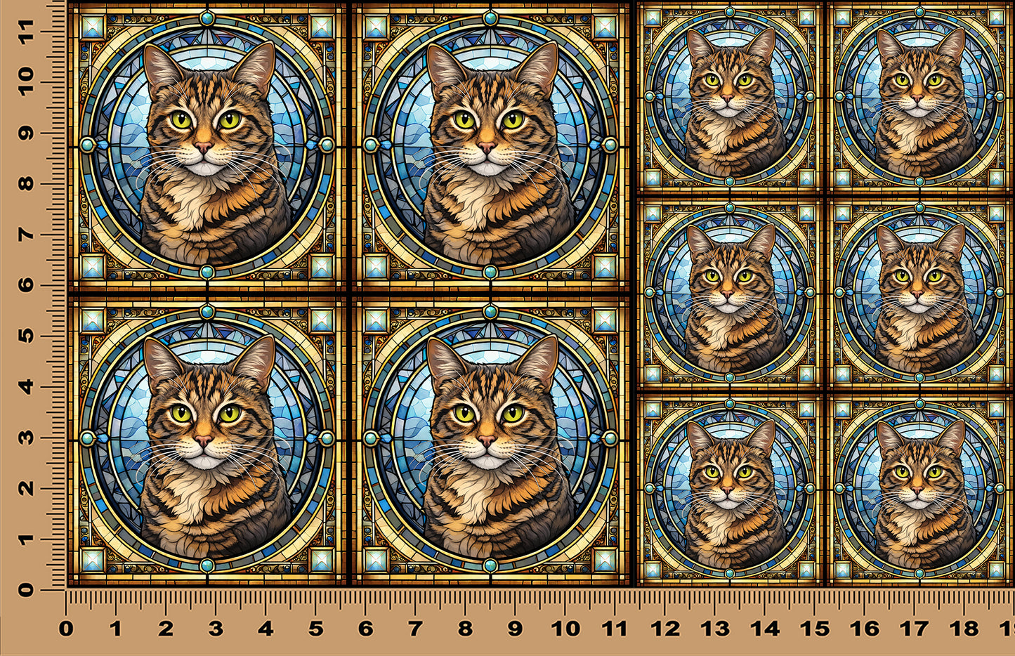 DecoCraft - Scenic Elevated Texture Tiles - Tabby