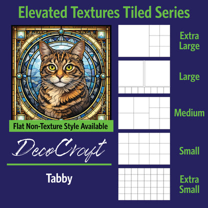 DecoCraft - Scenic Elevated Texture Tiles - Tabby