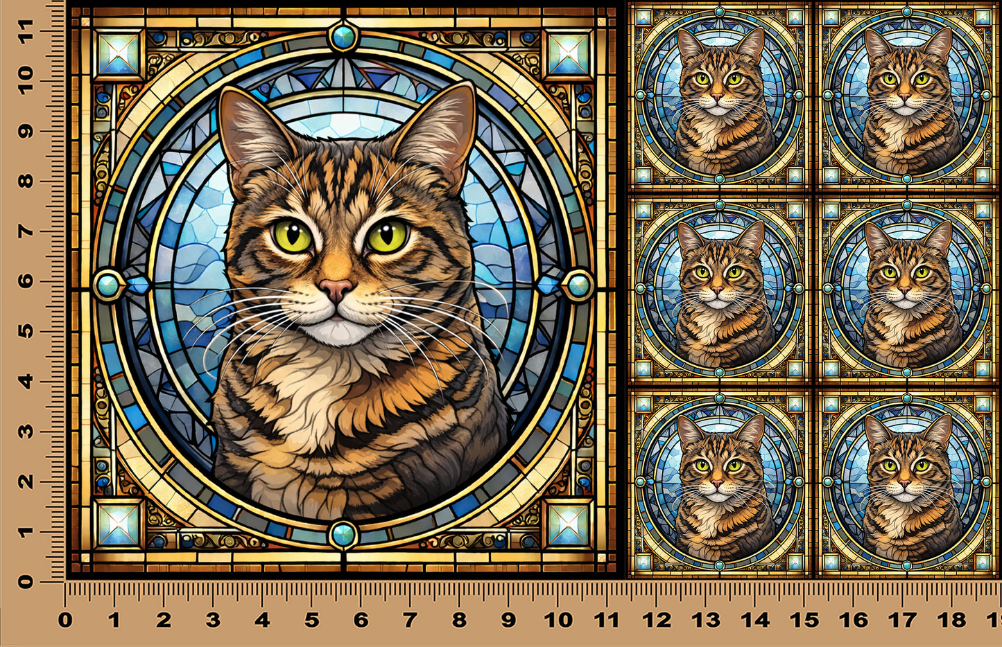 DecoCraft - Scenic Elevated Texture Tiles - Tabby