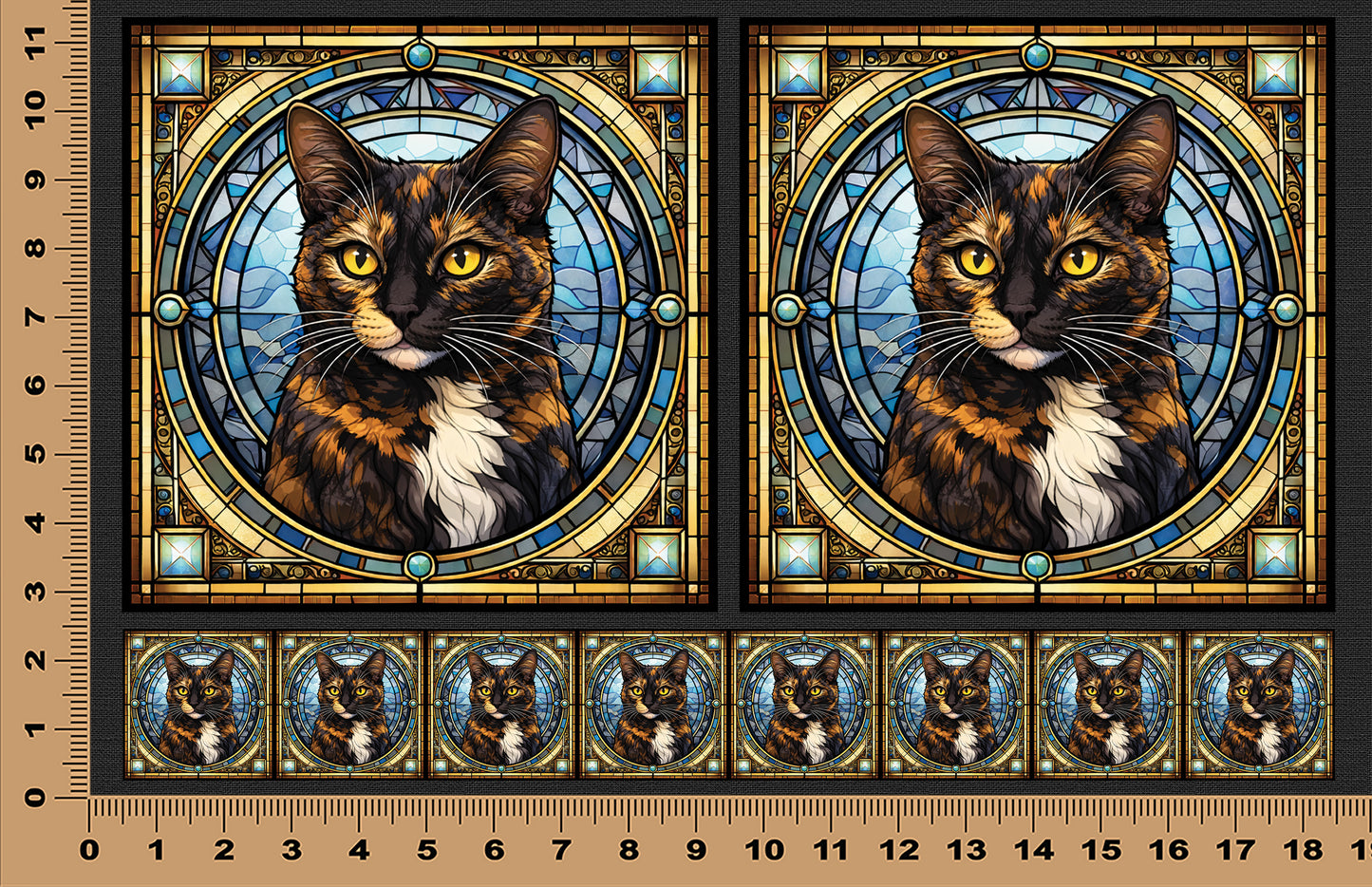 DecoCraft - Scenic Elevated Texture Tiles - Tortoiseshell