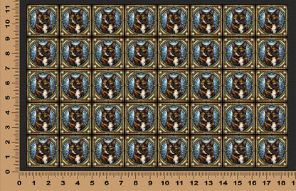 DecoCraft - Scenic Elevated Texture Tiles - Tortoiseshell