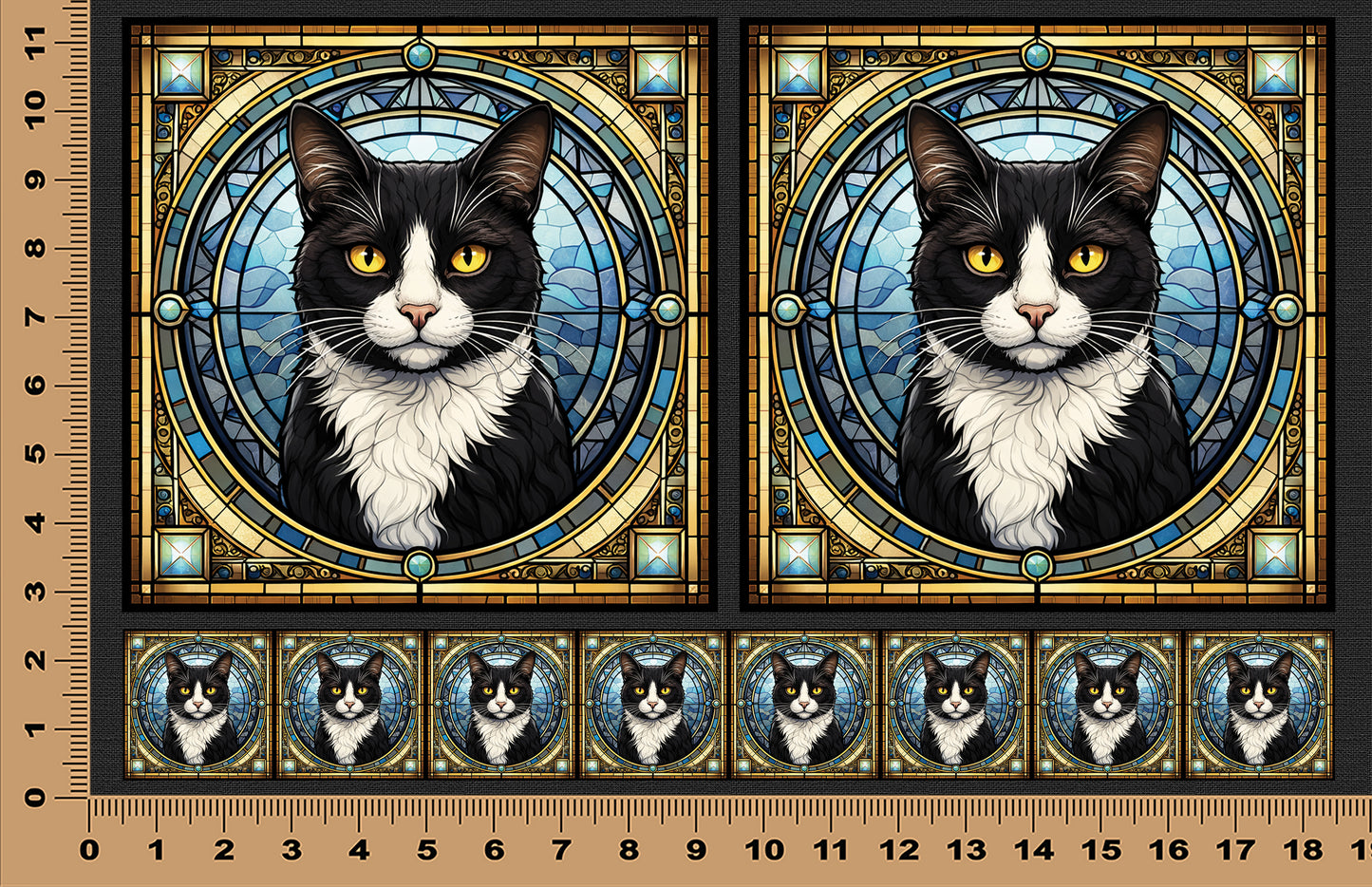 DecoCraft - Scenic Elevated Texture Tiles - Tuxedo
