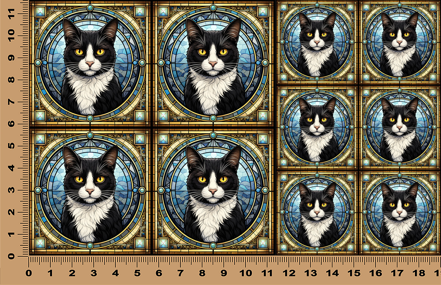 DecoCraft - Scenic Elevated Texture Tiles - Tuxedo