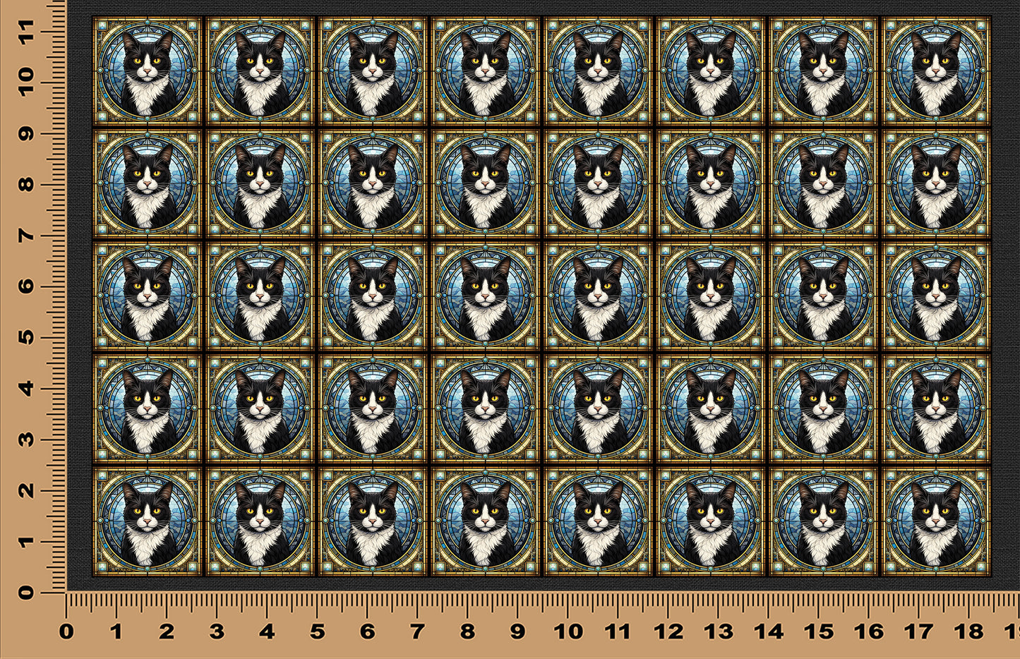 DecoCraft - Scenic Elevated Texture Tiles - Tuxedo