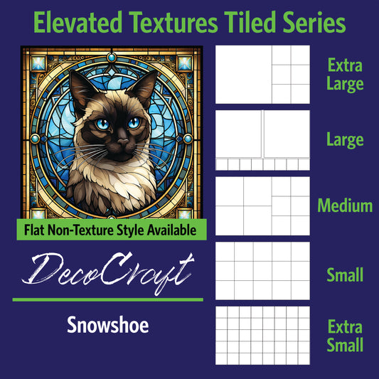 DecoCraft - Scenic Elevated Texture Tiles - Snowshoe