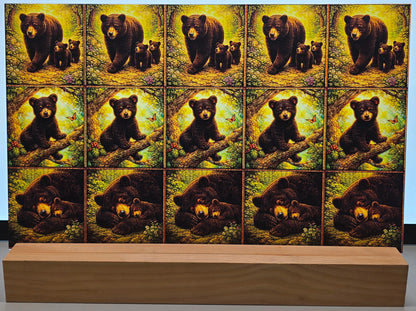 DecoCraft - Scenic Tiles Series - Woodland Bears
