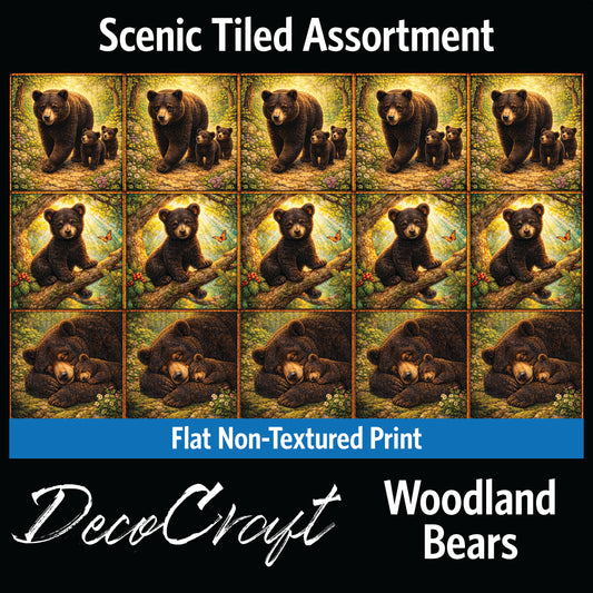 DecoCraft - Scenic Tiles Series - Woodland Bears