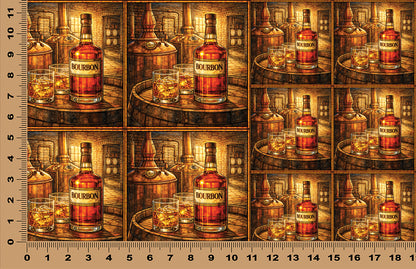 DecoCraft - Scenic Elevated Texture Tiles - Barrel-Aged Pour