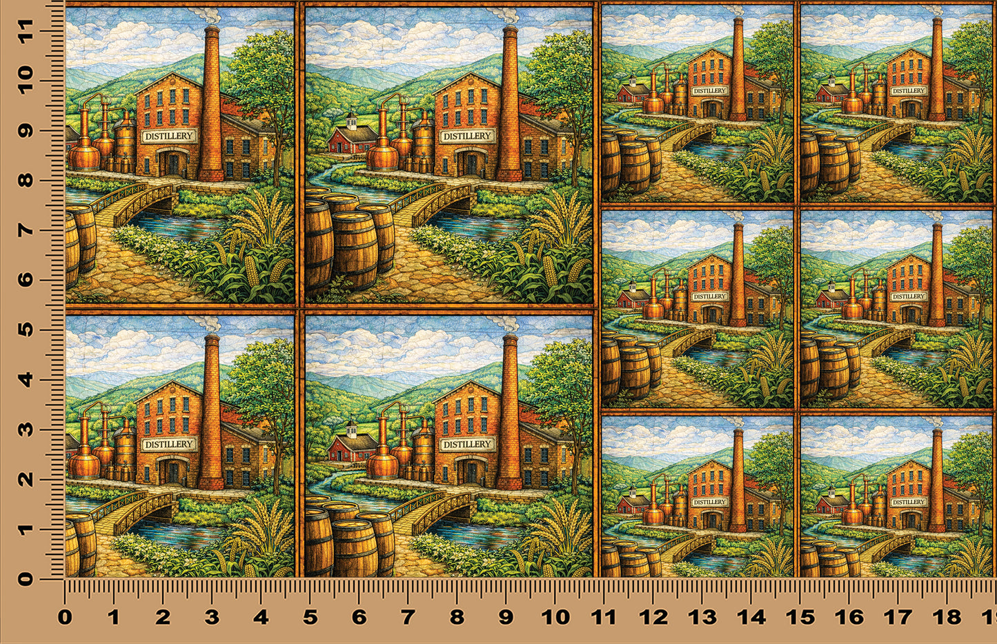 DecoCraft - Scenic Elevated Texture Tiles - Heart of the Distillery