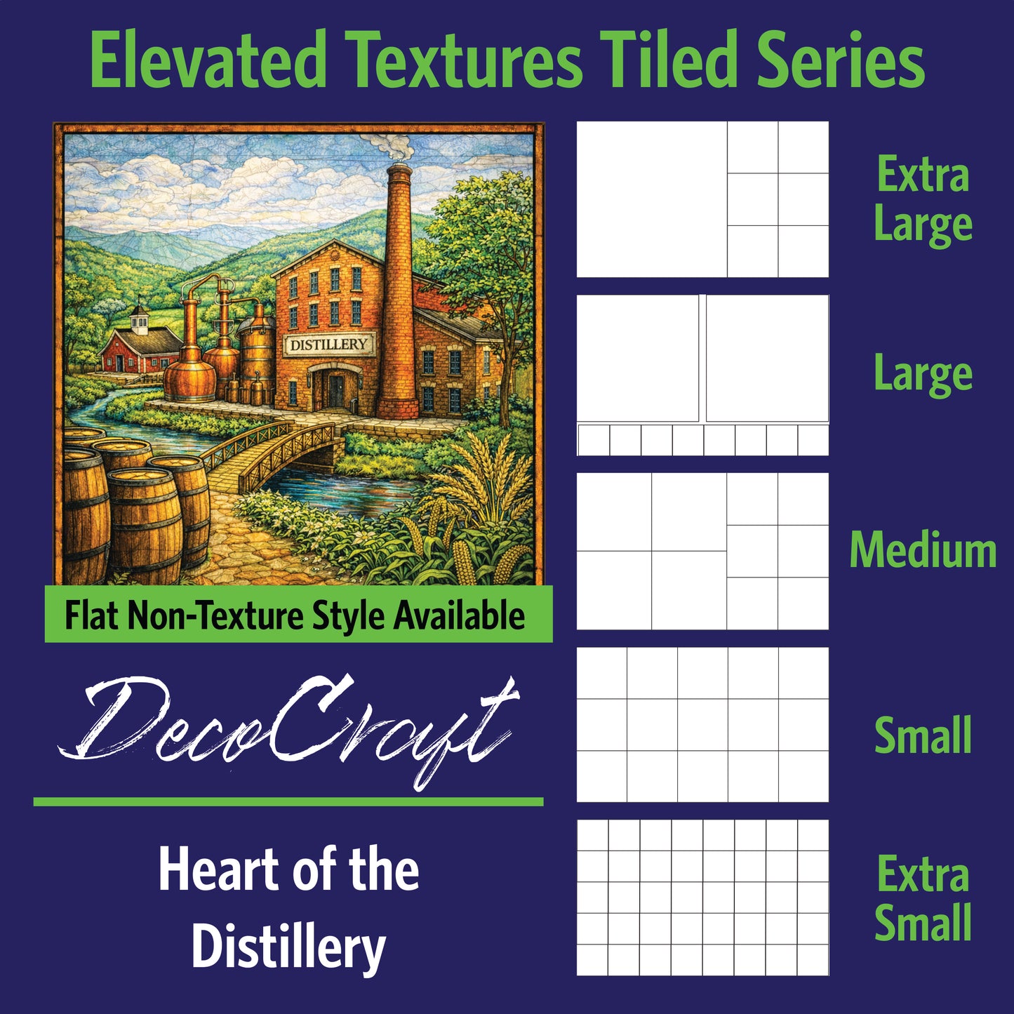 DecoCraft - Scenic Elevated Texture Tiles - Heart of the Distillery