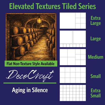 DecoCraft - Scenic Elevated Texture Tiles - Aged in Silence
