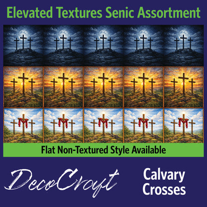 DecoCraft - Scenic Tiles Series - Calvary Crosses