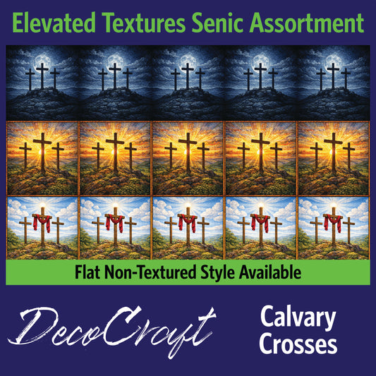 DecoCraft - Scenic Tiles Series - Calvary Crosses