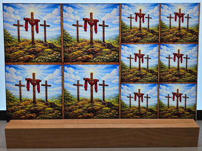 DecoCraft - Scenic Tiles Series - Calvary Crosses at High Noon