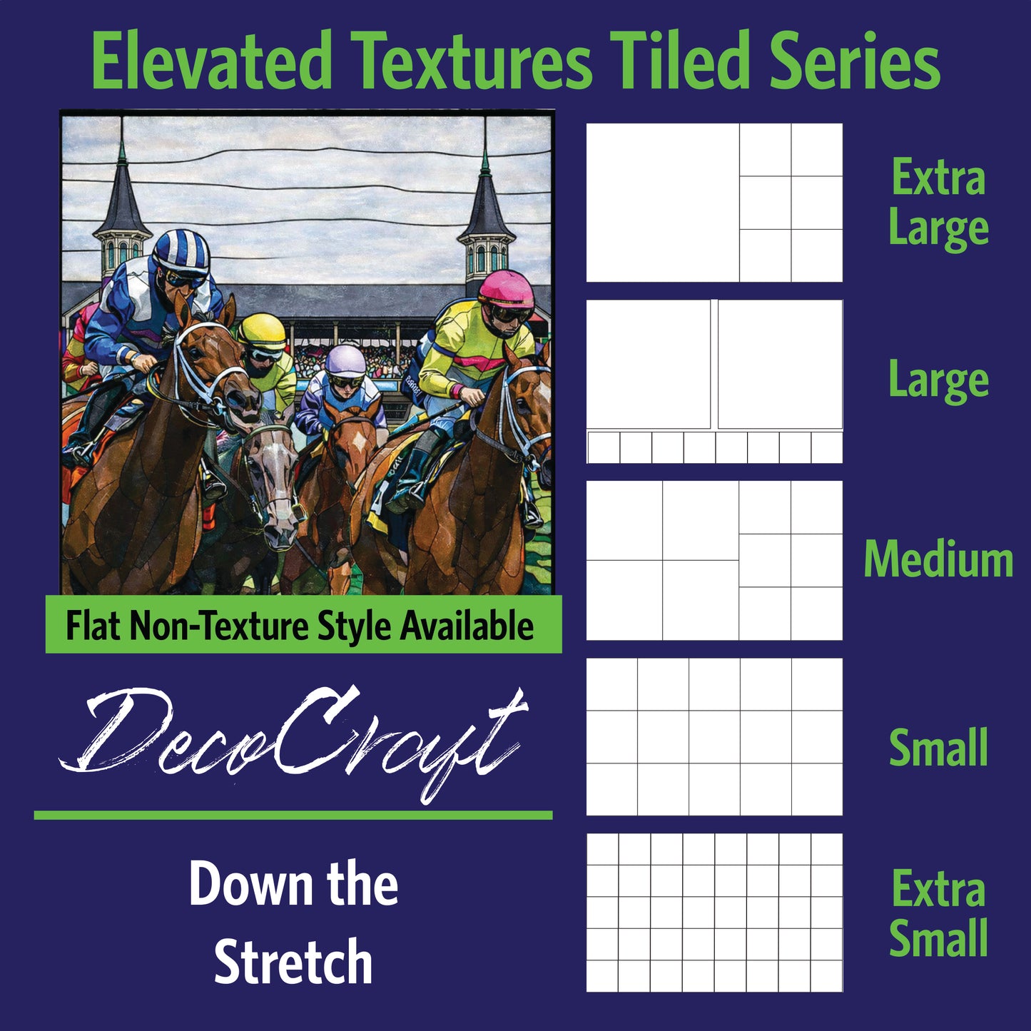 DecoCraft - Scenic Elevated Texture Tiles - Down the Stretch
