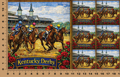 DecoCraft - Scenic Elevated Texture Tiles - Kentucky Derby