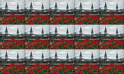 DecoCraft - Scenic Elevated Texture Tiles - Churchill Dows in Bloom
