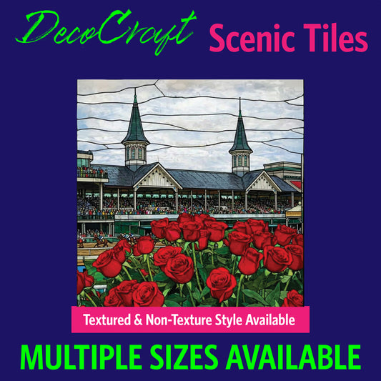 DecoCraft - Scenic Elevated Texture Tiles - Churchill Dows in Bloom