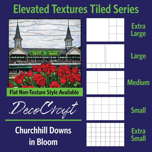 DecoCraft - Scenic Elevated Texture Tiles - Churchill Dows in Bloom