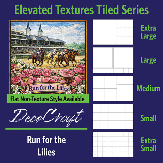 DecoCraft - Scenic Elevated Texture Tiles - Run for the Lilies