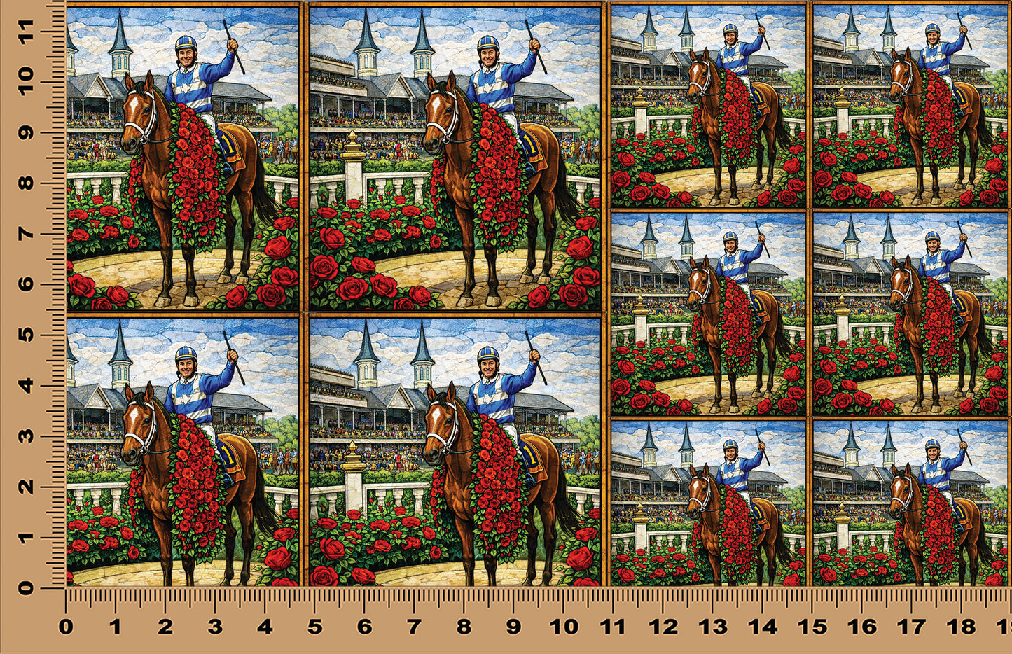 DecoCraft - Scenic Elevated Texture Tiles - Victory in Roses