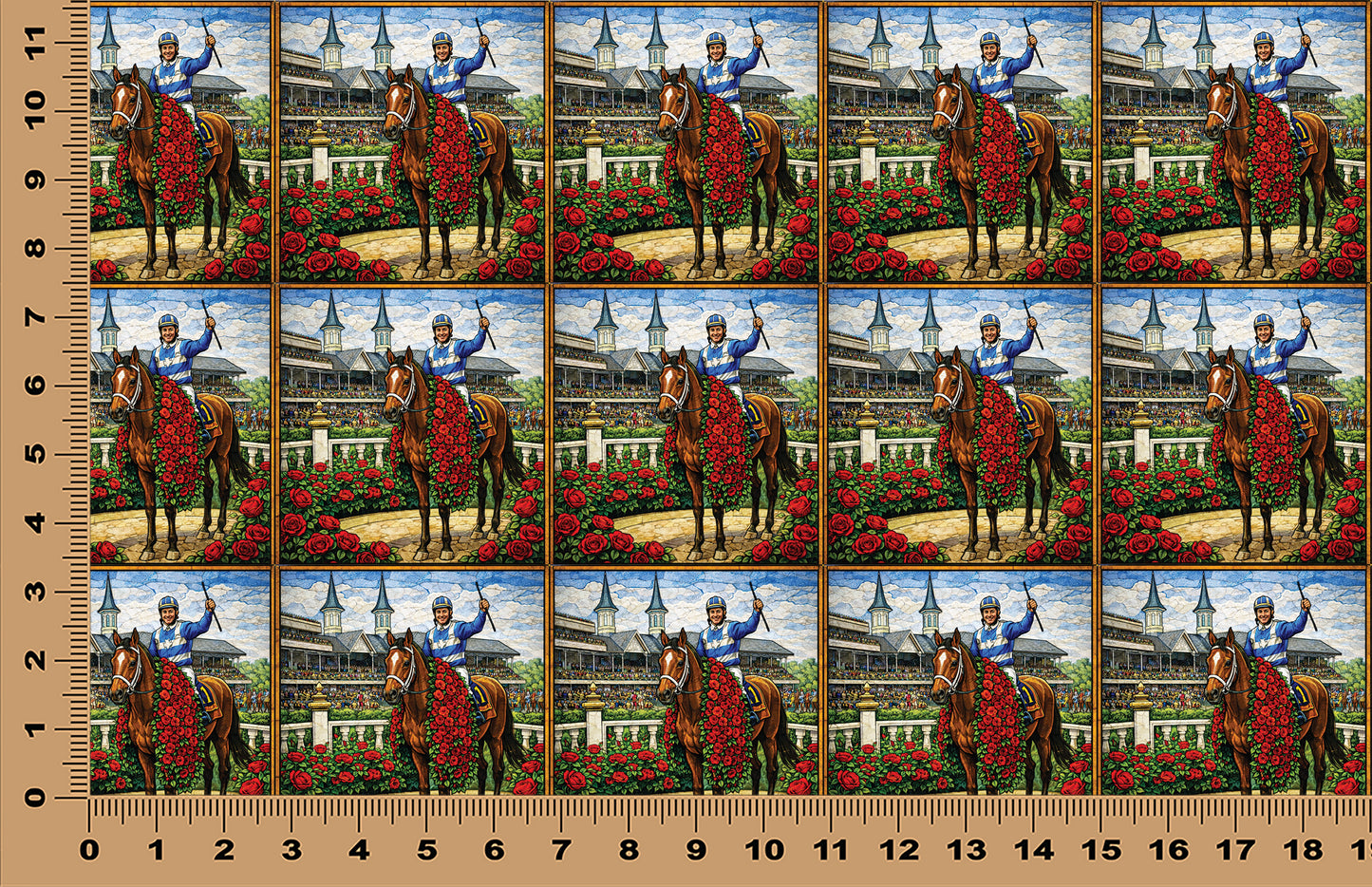 DecoCraft - Scenic Elevated Texture Tiles - Victory in Roses