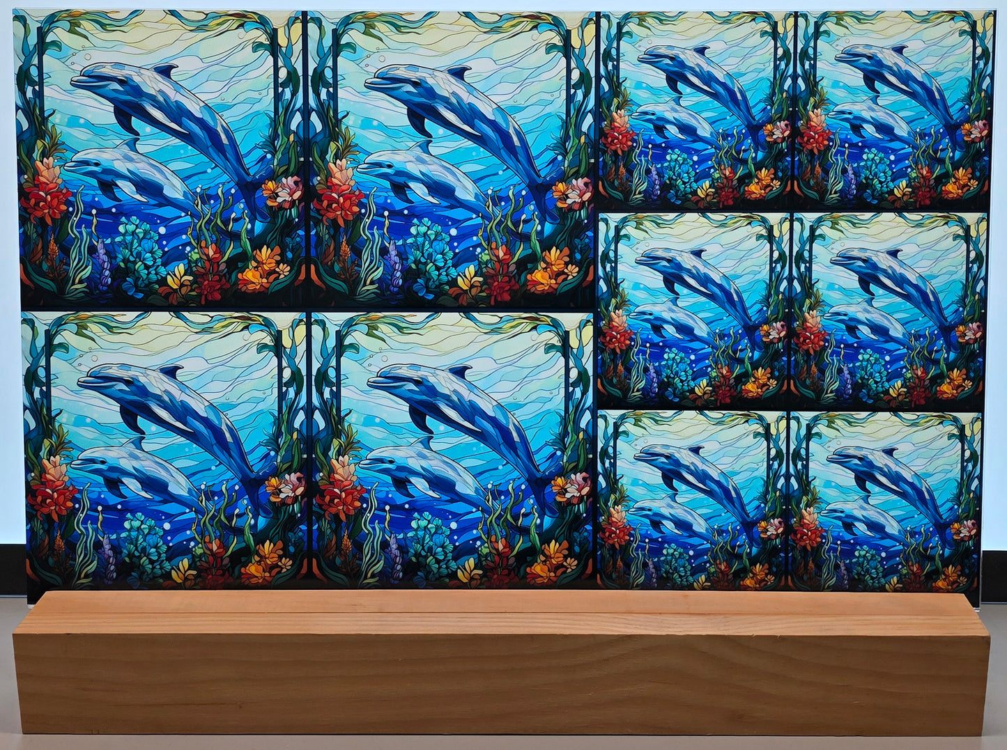 DecoCraft - Scenic Elevated Texture Tiles - Ocean Play