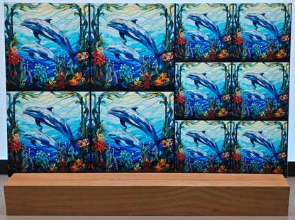 DecoCraft - Scenic Elevated Texture Tiles - Ocean Play