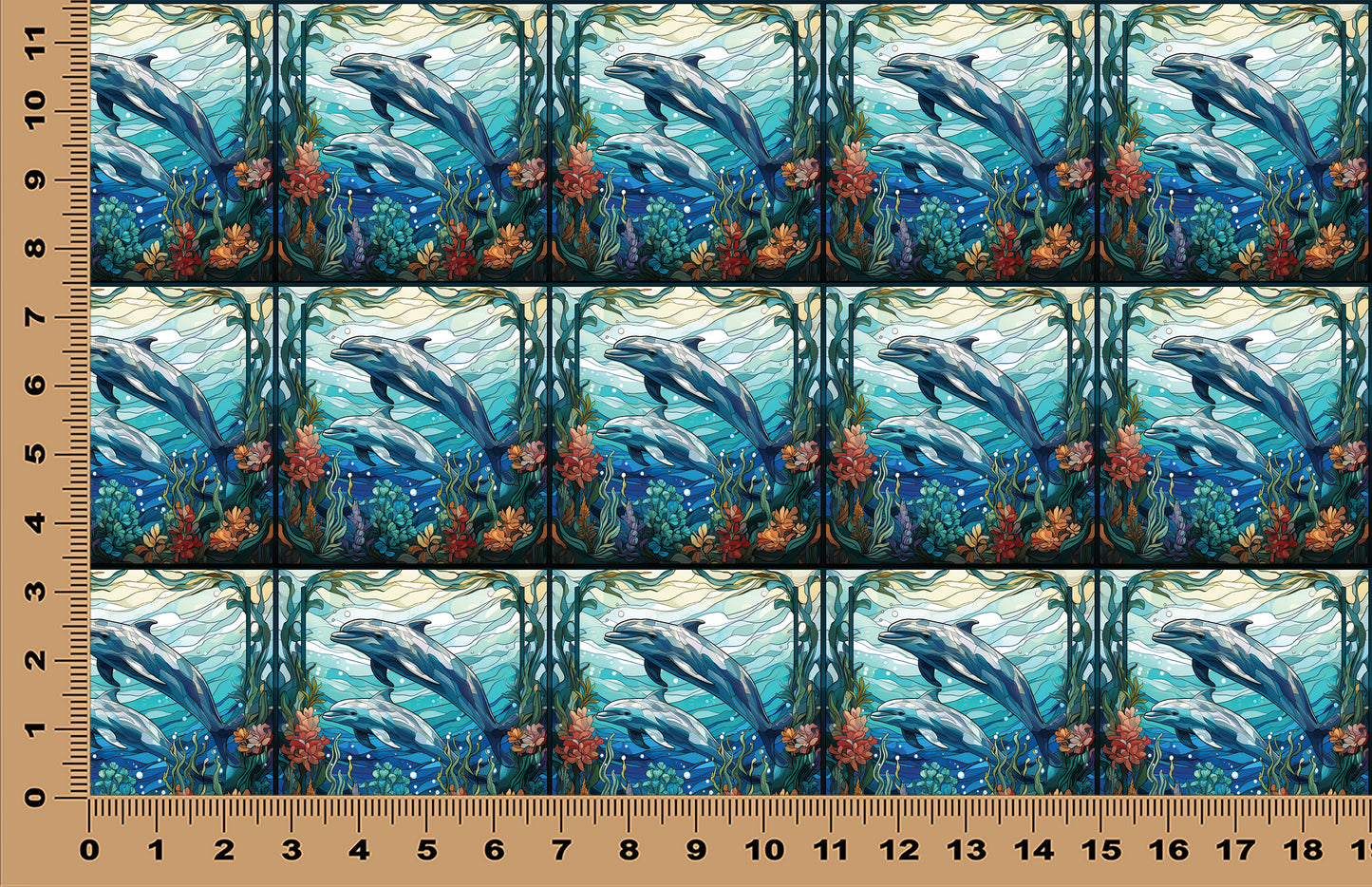 DecoCraft - Scenic Elevated Texture Tiles - Ocean Play