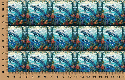 DecoCraft - Scenic Elevated Texture Tiles - Ocean Play