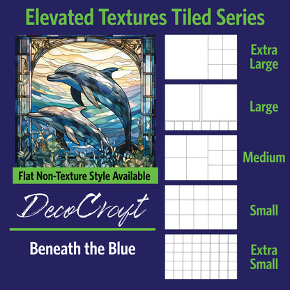 DecoCraft - Scenic Elevated Texture Tiles - Beneath the Blue