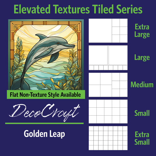 DecoCraft - Scenic Elevated Texture Tiles - Golden Leap