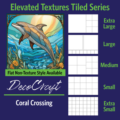 DecoCraft - Scenic Elevated Texture Tiles - Coral Crossing