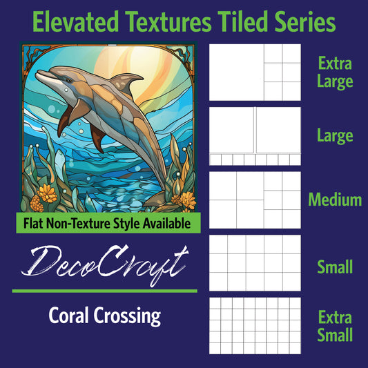 DecoCraft - Scenic Elevated Texture Tiles - Coral Crossing