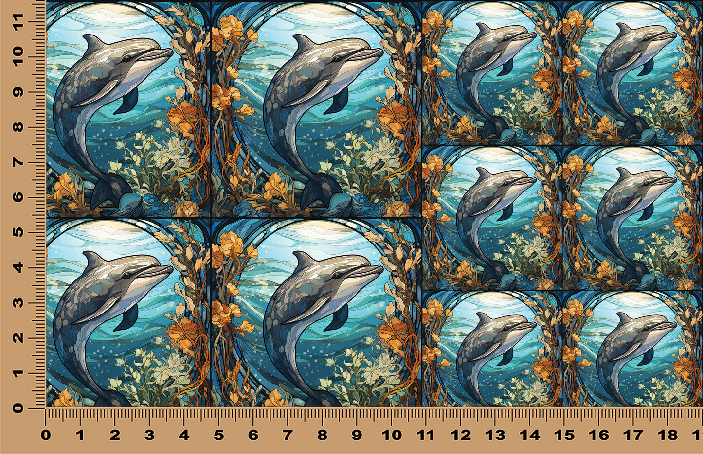 DecoCraft - Scenic Elevated Texture Tiles - Blue Serenity